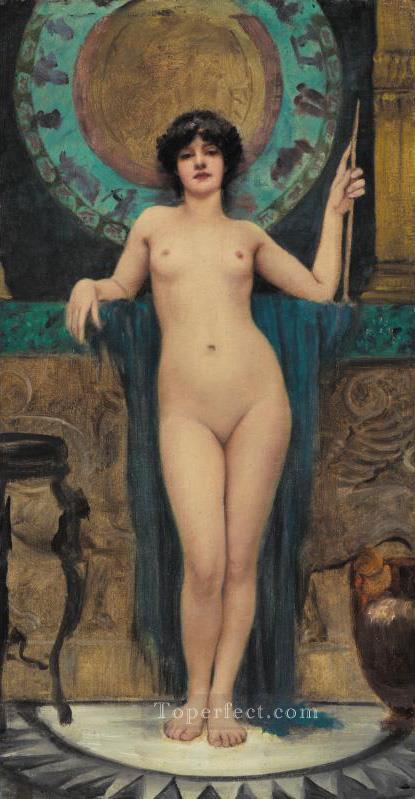 Estudio de la dama neoclásica de Campaspe, John William Godward Pintura al óleo